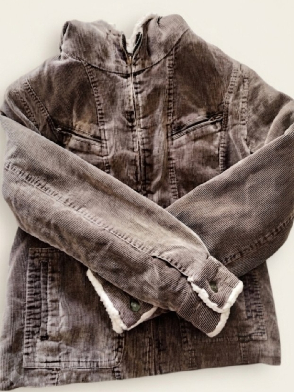 5 Star Outerwear Corduroy Sherpa Lined Jacket - Size M